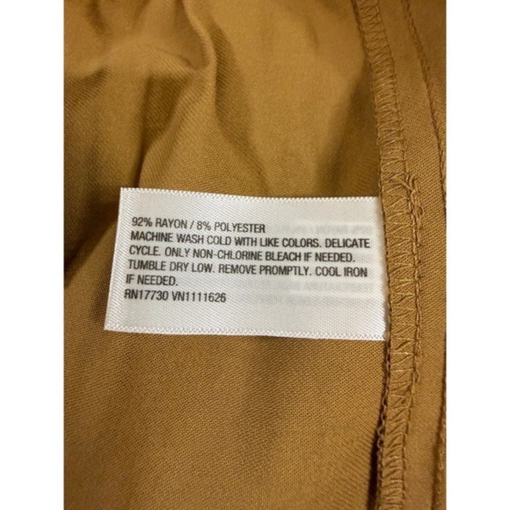 A New Day Womens Large High-Rise Cargo Pants Tan Brown Elastic Waist NWT NEW - Picture 6 of 10